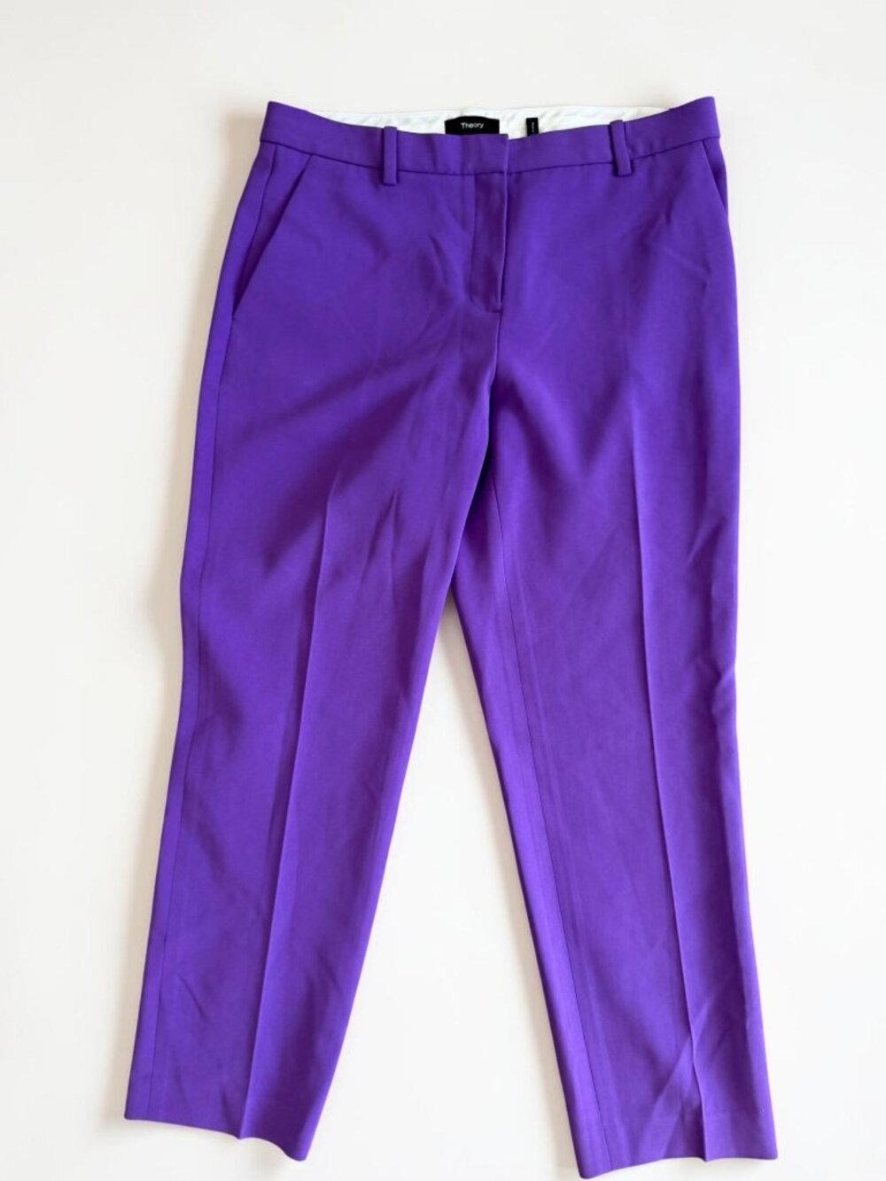 THEORY Purple Ankle Dress Pants Size 4 Womens